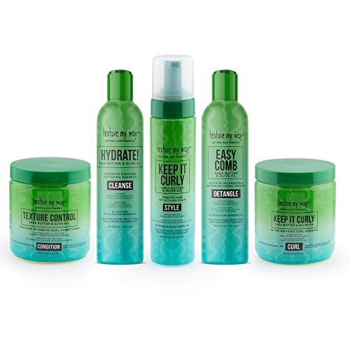 Texture My Way علاجات الشعر الطبيعية من تيكستشر ماي واي، بخاخ لفك تشابك الشعر وترطيب الشعر، مثالي للشعر المجعد، المتجعد، والمجعد، 12 أونصة - Image 2