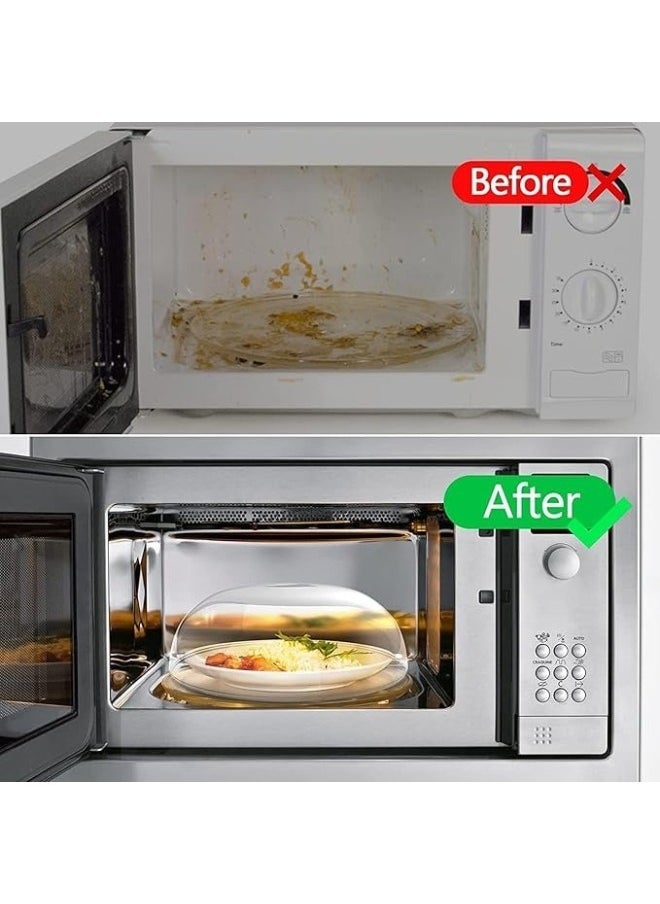 Happy Home - Microwave Cover for Food Splatter, Microwave Splatter Cover BPA Free, Microwave Plate Cover Guard Lid with Handle, Microwave Food Cover Steam Vents Keeps Microwave Oven Clean - Image 1