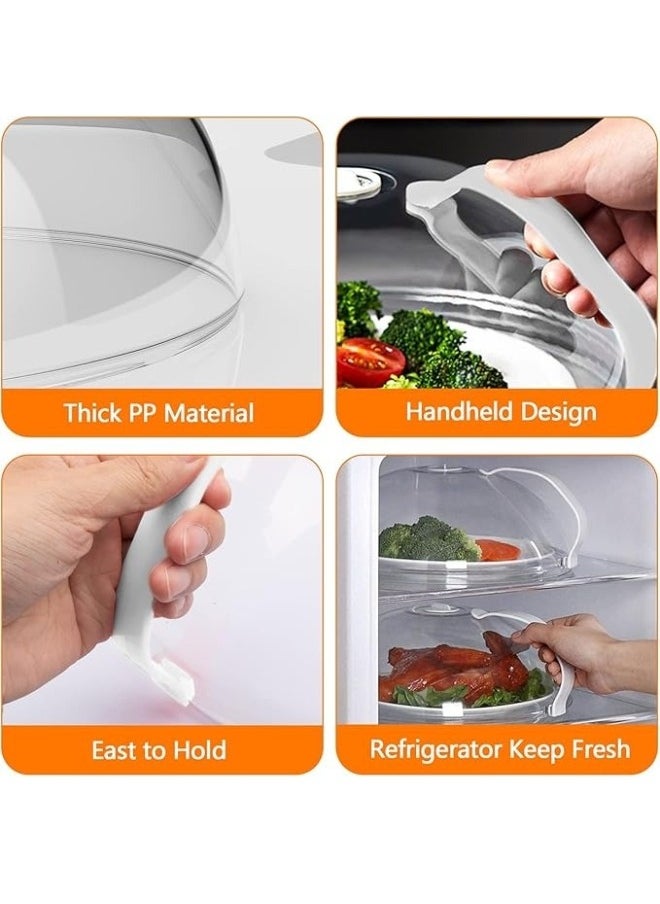 Happy Home - Microwave Cover for Food Splatter, Microwave Splatter Cover BPA Free, Microwave Plate Cover Guard Lid with Handle, Microwave Food Cover Steam Vents Keeps Microwave Oven Clean - Image 1