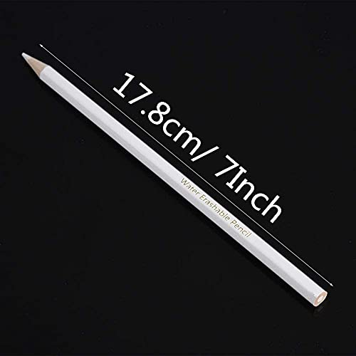 Hztyyier Sewing Fabric Pencils，Water Soluble Marking Pencils for Sewing, White, 12 Pack - Image 2