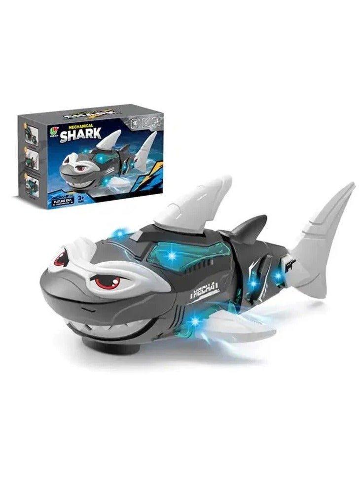 TOTOJOY Robot Shark Toy for Kids – Interactive Crawling Baby Toy with Music, LED Lights & Mist Spray | Screen-Free Toys | Electric Moving Shark Toy for Toddlers | Learning & Sensory Development and Hands-on Play Toys  | Infant Musical Crawl Toy | Boys & Girls Gifts - Image 1
