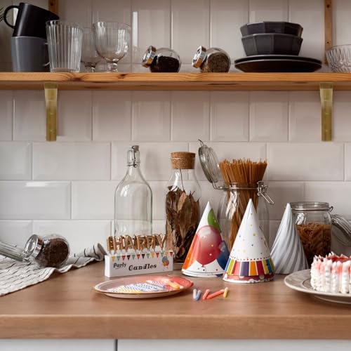 Antrader 2PCS Wooden Shelf Brackets,Solid Wall Mount Wood Shelf Bracket,Wood Triangle Bracket,L Shape Shelf Holders Include Mounting Screws,14.5*12.3*2cm,Light Brown - Image 2