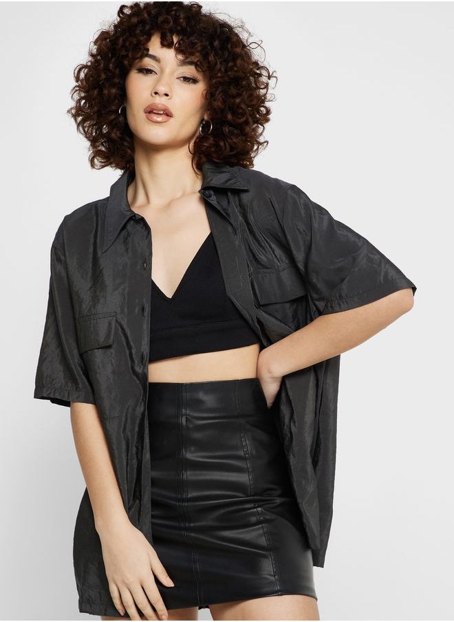 TOPSHOP Pocket Detail Shirt  - Image 1