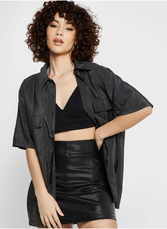 TOPSHOP Pocket Detail Shirt