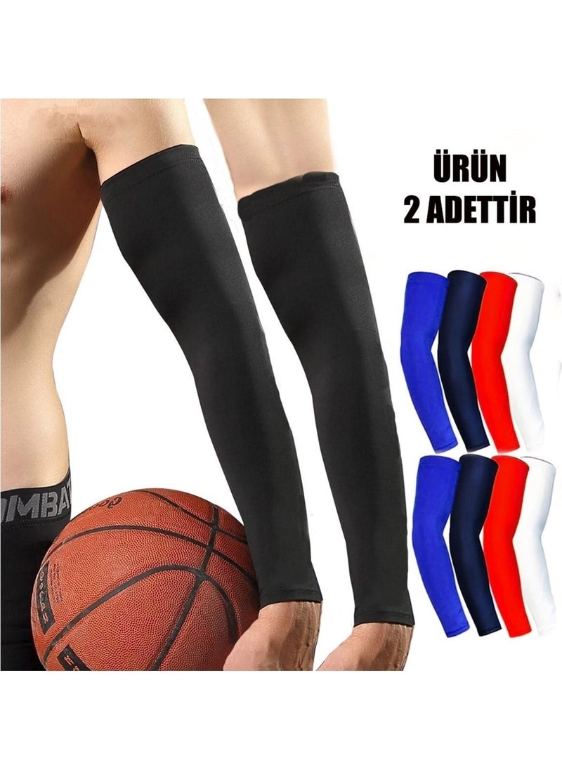 CK Spor سُترة كرة السلة 1 زوج من أكمام ليكرا للرياضيين أكمام كرة السلة  - Image 3