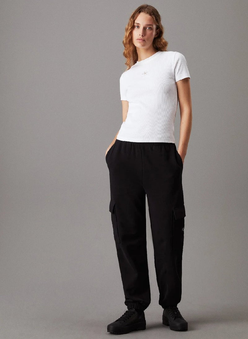 Calvin Klein Jeans Soft Terry Cargo Joggers - Image 4