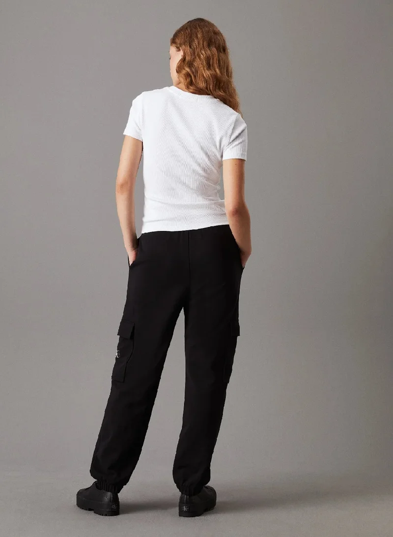 كالفن كلاين جينز بنطال رياضي خفيف للركض كارجو من قماش تيري ناعم