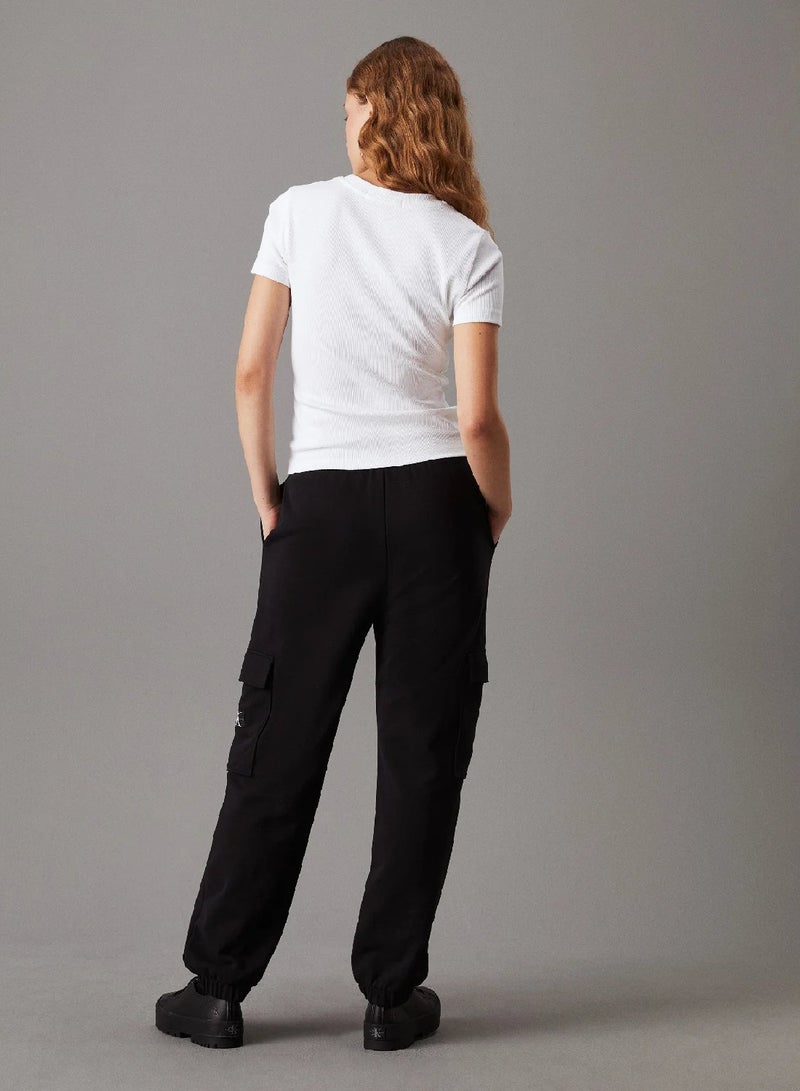 Calvin Klein Jeans Soft Terry Cargo Joggers - Image 2