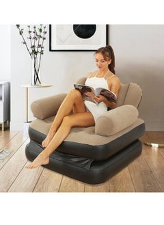JAJEEK "New Inflatable Air Chair – 2-in-1 Sofa with L-Shaped Armrest & 5-in-1 Multifunctional Design for Ultimate Comfort"  - Image 4