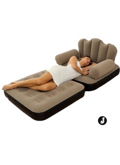 "New Inflatable Air Chair – 2-in-1 Sofa with L-Shaped Armrest & 5-in-1 Multifunctional Design for Ultimate Comfort"