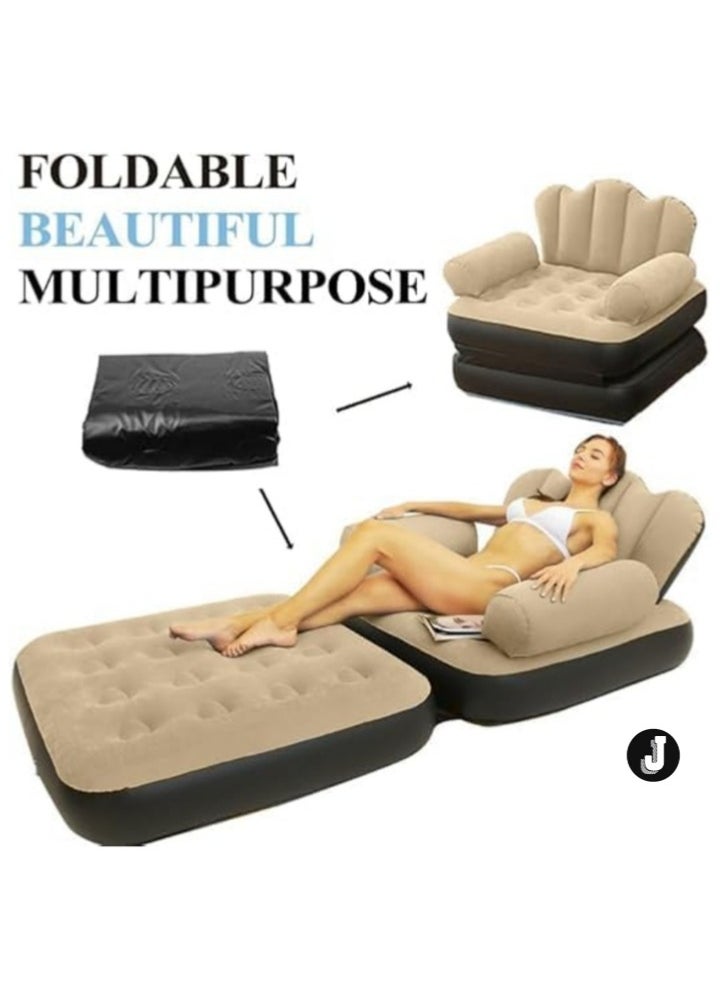 JAJEEK - "New Inflatable Air Chair – 2-in-1 Sofa with L-Shaped Armrest & 5-in-1 Multifunctional Design for Ultimate Comfort" - Image 1