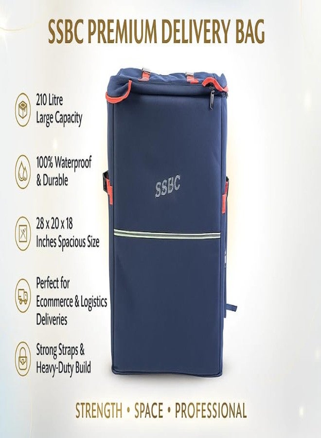 SSBC 3 Compartments E-Commerce, Courier, Logistics, Grofers, Ekart Insulated Backpack 210 Ltr For Multipurpose - Image 4