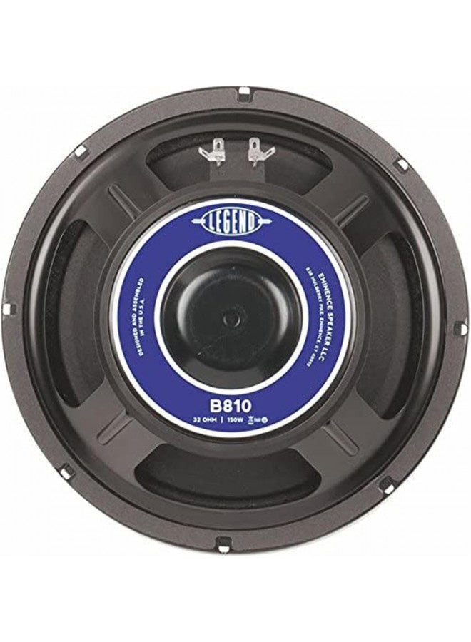Eminence Legend B810 10" Bass Amplifier Speaker, 300 Watts at 32 Ohms - Image 1