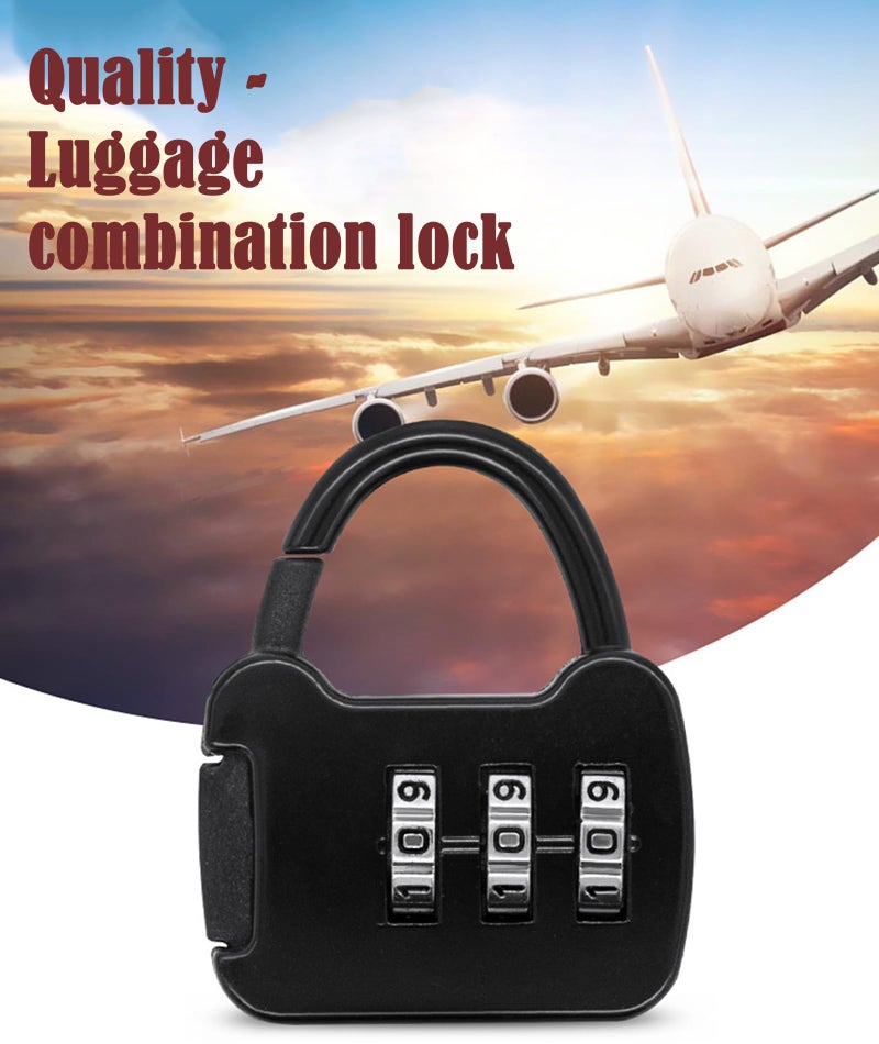 NUDFSY 6 Pcs Number Lock, Number Locks for Door, Easy to Carry 3 Digit Number TSA Locks for Luggage Backpack Lock Drawer Locker - Image 5