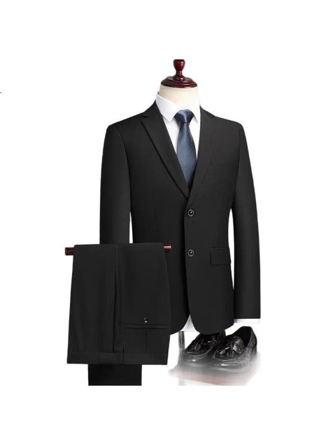 FIRS طقم بدلة للرجال، مقاس نحيف، ملابس رسمية احترافية، ملابس عمل، زي العريس، بدلة زفاف، ملابس الرجال - Image 1