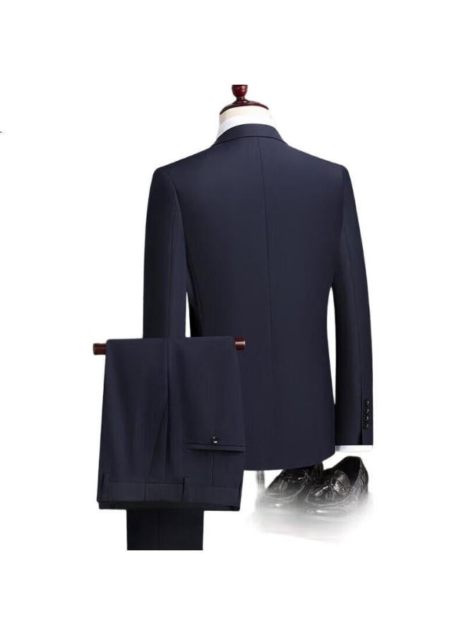 FIRS طقم بدلة للرجال، مقاس نحيف، ملابس رسمية احترافية، ملابس عمل، زي العريس، بدلة زفاف، ملابس الرجال - Image 3