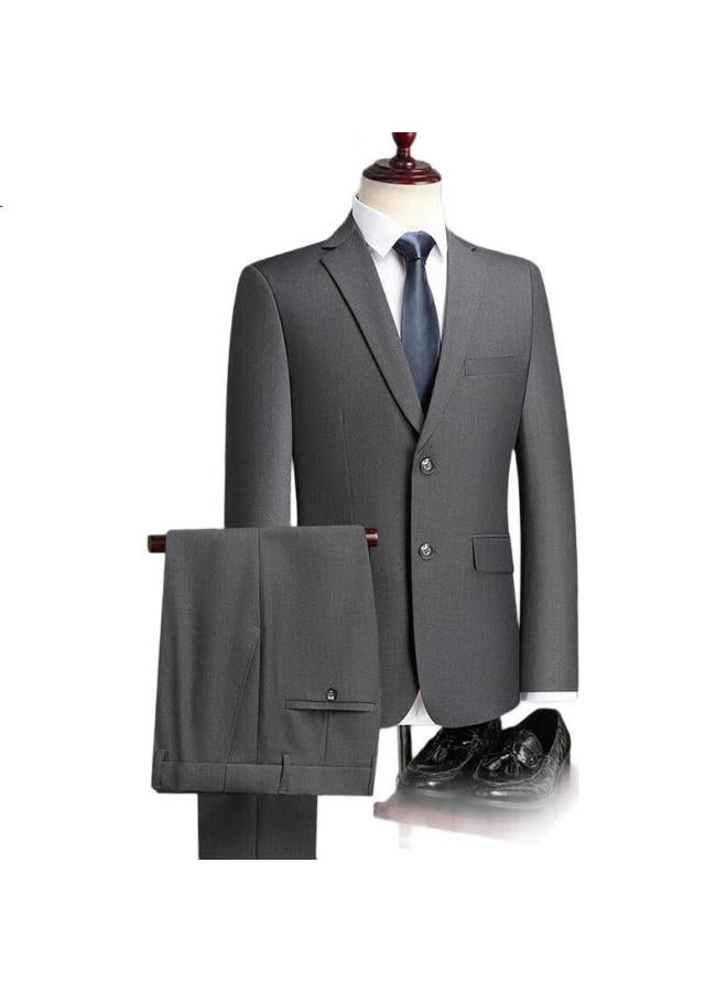 FIRS طقم بدلة للرجال، مقاس نحيف، ملابس رسمية احترافية، ملابس عمل، زي العريس، بدلة زفاف، ملابس الرجال - Image 2