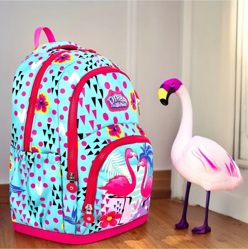 Masho Trend Dream Flamingo School Bag + Thermal Nutrition + Pencil Case Stork Bag Primary School Bag Backpack