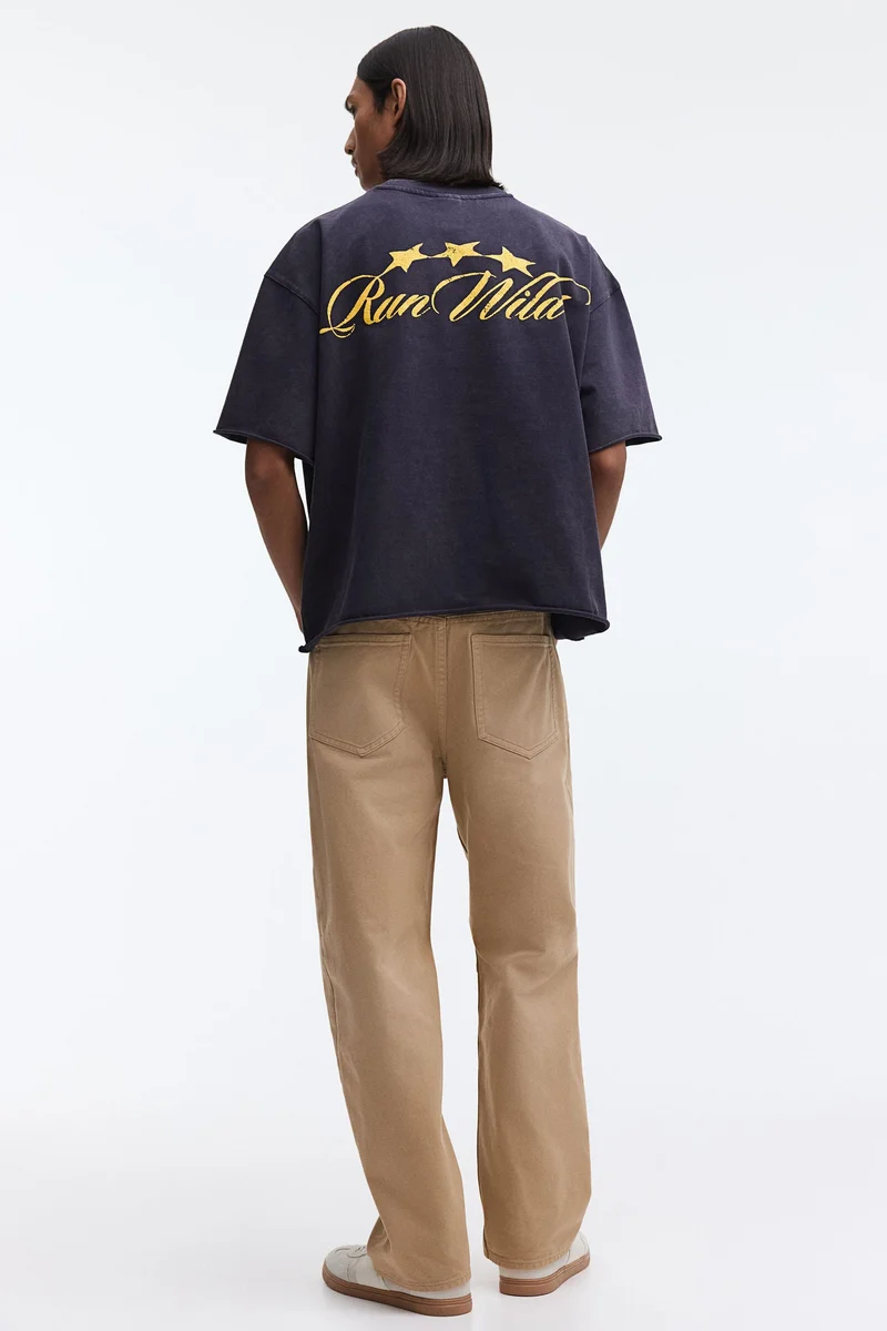 H&M  Oversized Fit Boxy-style t-shirt for Men | Best Price UAE