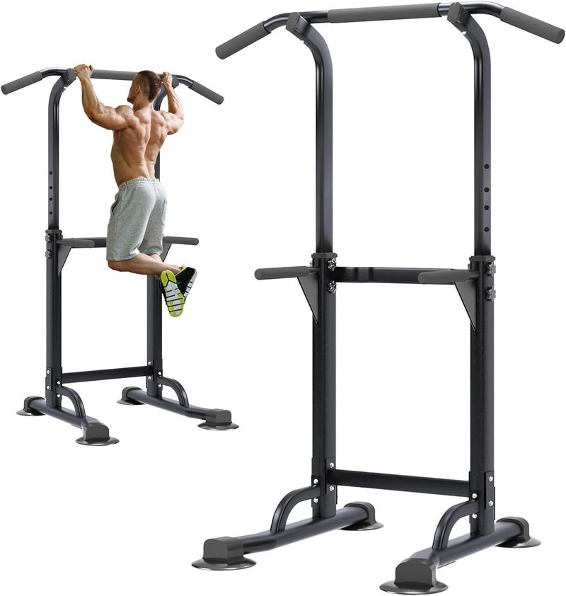 DOFEN Power Tower, Adjustable Multi-Function Pull Up Bar Power Tower Dip Station Home Gym Strength Training Fitness Equipment 330 LBS, Simple Installation, Durable Home Fitness Equipment - Image 1