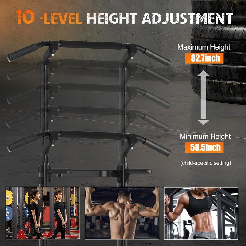 DOFEN Power Tower, Adjustable Multi-Function Pull Up Bar Power Tower Dip Station Home Gym Strength Training Fitness Equipment 330 LBS, Simple Installation, Durable Home Fitness Equipment - Image 3