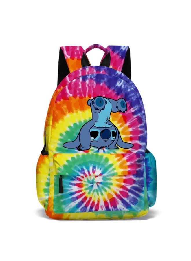 Stitch backpack youth and primary school students schoolbag men and women leisure sports backpack - Image 1