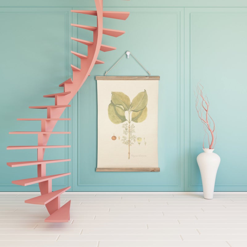 2pcs Green Leaf Wall Art Painting Green Plant Wall Painting Hanging Picture - Image 4