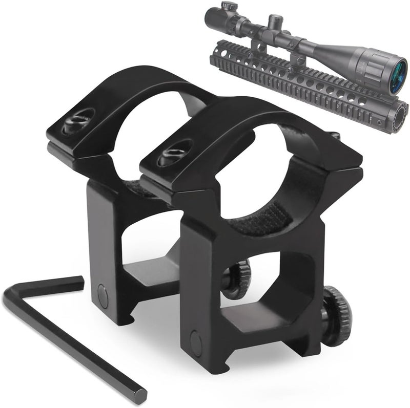 Modkin Store 1'' Scope Rings, Rifle Scope Mount High Profile Scope Mounts for Picatinny Rail (1 inch, 2 Pieces) - Image 1