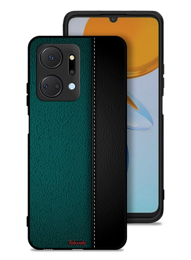 Tolwak غطاء حماية لهاتف هونر X7a بنمط جلد - Image 1
