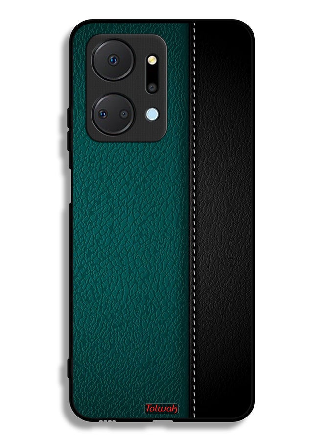 Tolwak غطاء حماية لهاتف هونر X7a بنمط جلد - Image 2