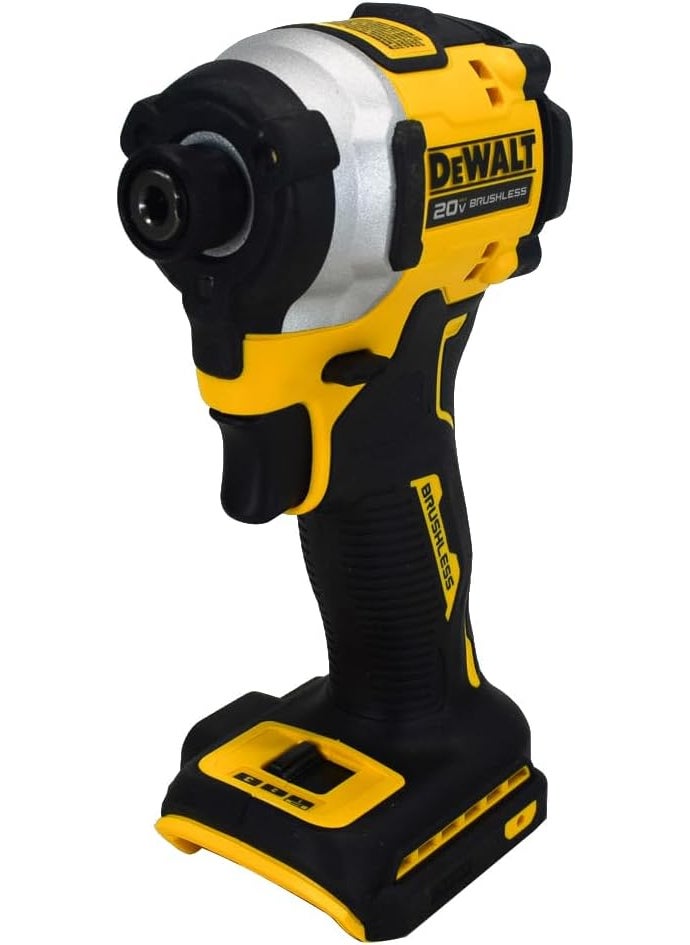 DEWALT DeWalt ATOMIC 20V MAX Brushless Cordless Compact 025Inch Impact Driver Tool with Variable 3Speed Trigger Black and Yellow  - Image 3
