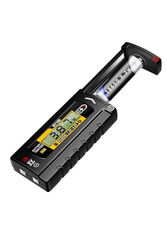® Digital Battery Tester, Household Battery Tester, Universal Battery Checker for 1.4~4.8V  9V Batteries, Capacity Analyzer Push-up for AA, AAA, C/D//PP3 Battery - Image 1