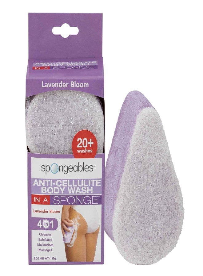 Spongeables Anti Cellulite Body Wash in a 20+ Wash Sponge, Lavender, 1 Count - Image 1