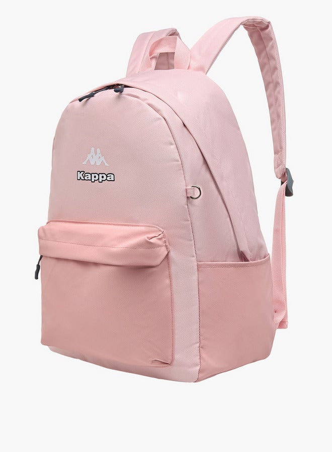 Girls Logo Print School Backpack with Pencil Pouch - 46x38x15 cm