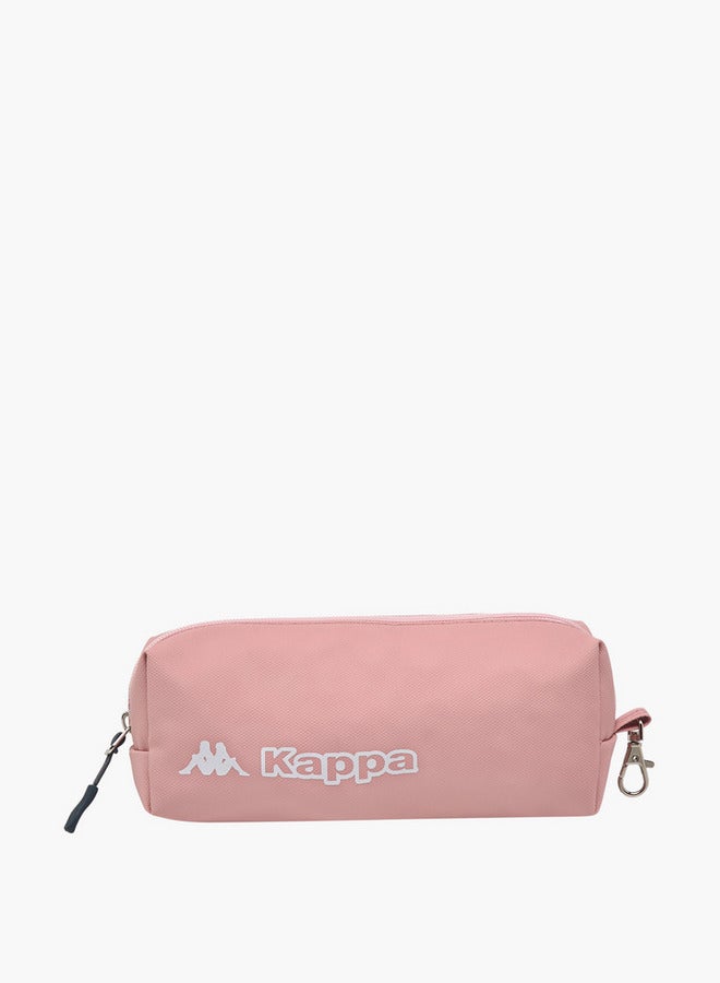 Girls Logo Print School Backpack with Pencil Pouch - 46x38x15 cm