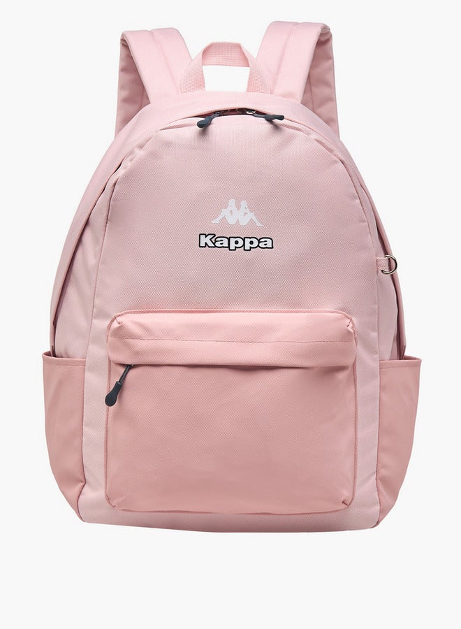 Girls Logo Print School Backpack with Pencil Pouch - 46x38x15 cm