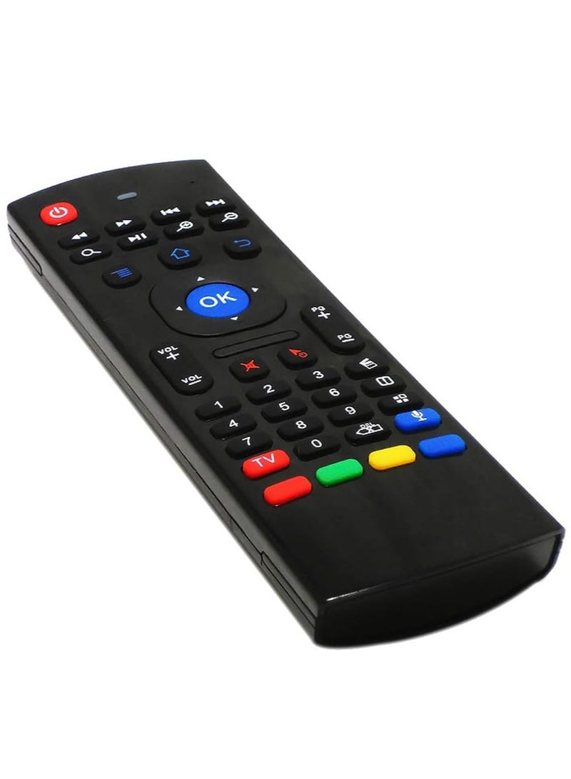 New Replacement Remote Control, Remote Control Fit, Universal Remote Control Compatible with MX3-M Air Mouse Wireless 2.4G Remote Control Keyboard with Microphone for Android TV Box/Mini PC - Image 1