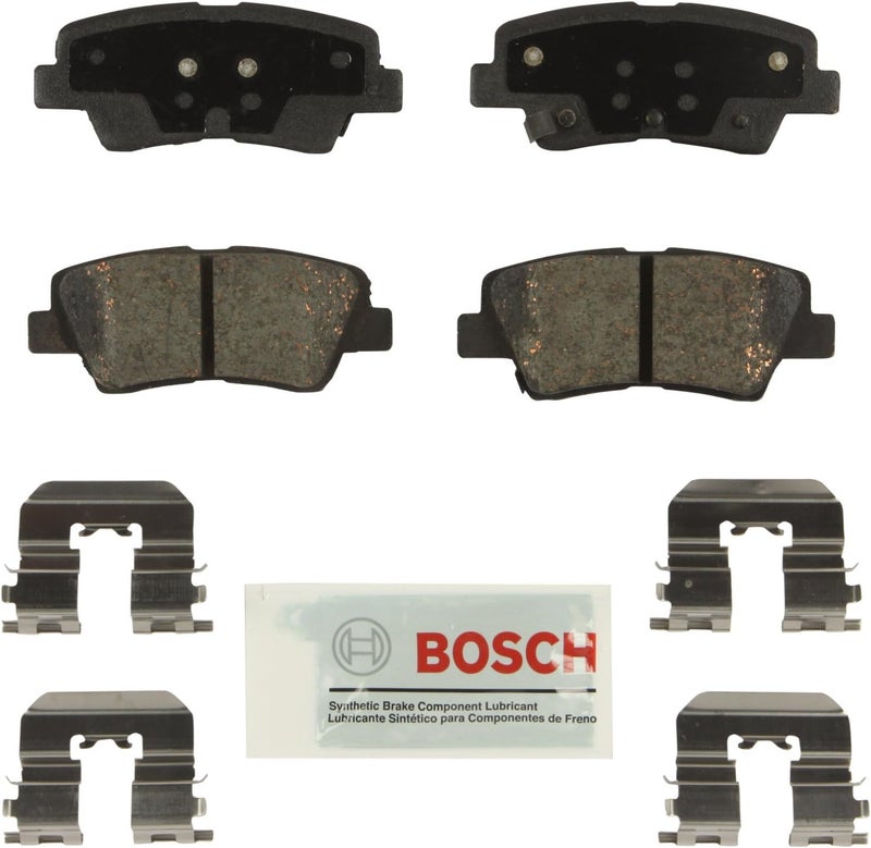 BOSCH BE1544H Blue Ceramic Disc Brake Pad Set With Hardware - Compatible With Select Hyundai and Kia Models - Image 1