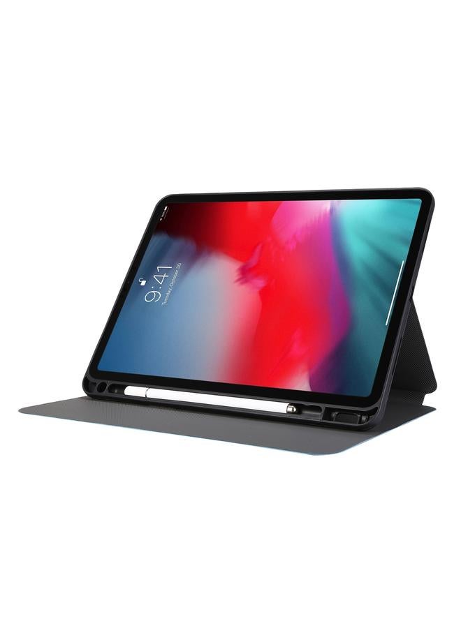 Zaboon Case For iPad Air 13 2025 / 2024 / iPad Pro 12.9 2022 / 2021 Electric Pressed Texture Horizontal Flip Leather Tablet Case with Holder & Pen Slot - Image 5