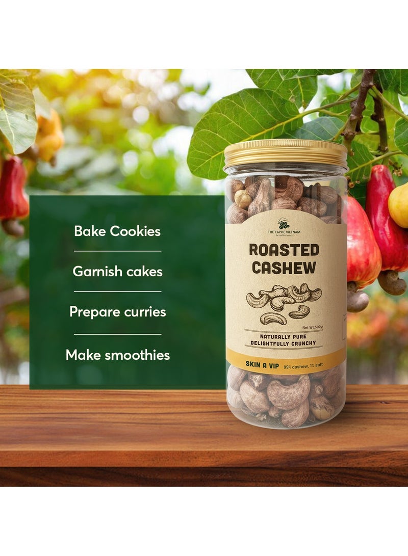 The Caphe Vietnam Premium Cashew Nuts - 1 KG | Wood-Baked, Roasted Cashew | Salted with Skin | Size A VIP | Vietnamese Cashew, Ready-to-Eat Nuts - Image 5