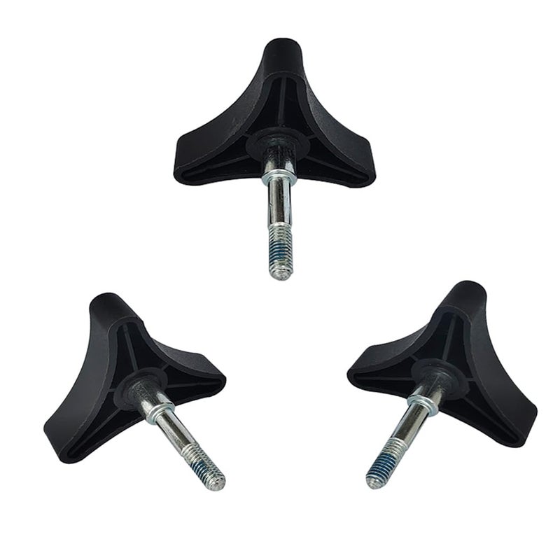 Toeloioh Knob Replacement Part Universal for Rolling Walker Rollator  Foldable Rollator  Hand propelled Walker  Aluminum 3 Point Knob  General Parts of Rollator Accessories - Image 1