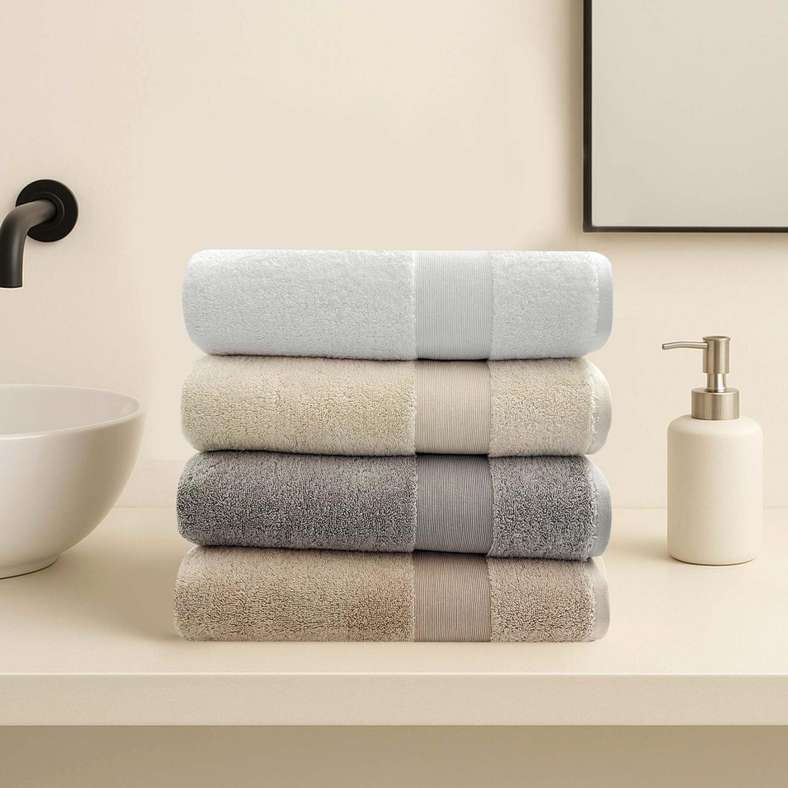 Pan Home منشفة استحمام تركية فاخرة 90x150 سم للبالغين - Image 2