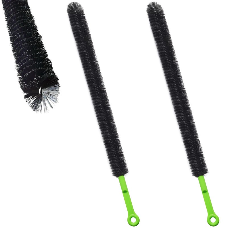Dokpod 2 Pcs 17â€ Flexible Sink Drain Cleaner Brush Long Pipe Cleaner Brush for Cleaning Home Kitchen Sink Buthtub Snake Tube Hair Drain Clog Remover Brush for Shower and Tub Hair Clogs Bendable Sewer Drain - Image 1
