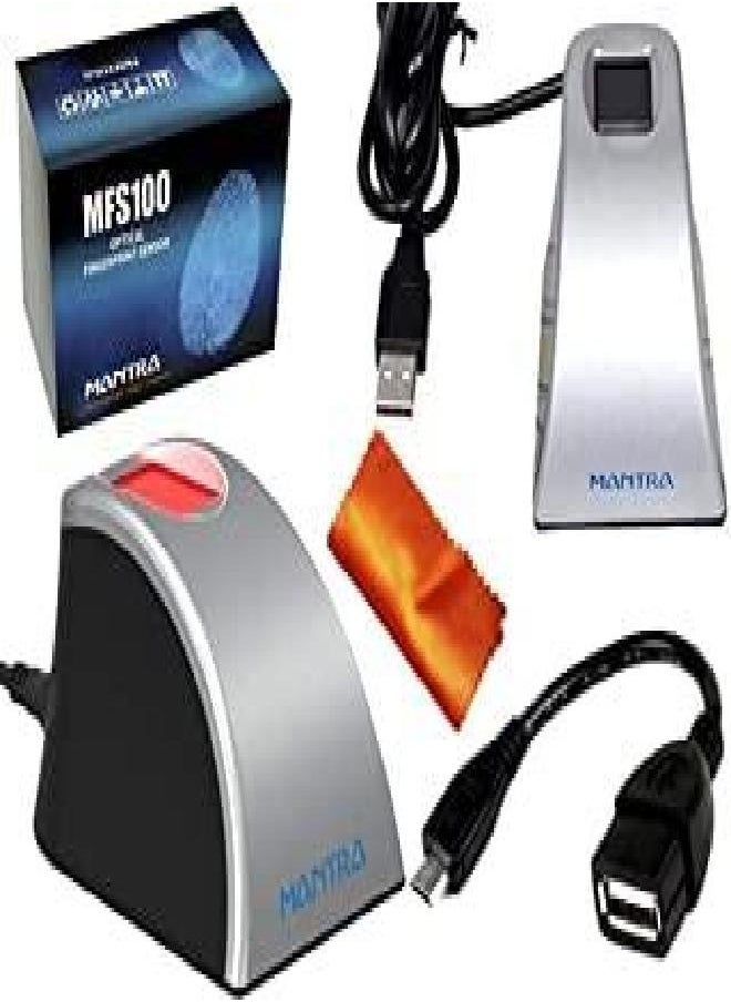 MFS - MANTRA MFS100 v54 OTG with RD Service 1 Year (Black) - Image 1