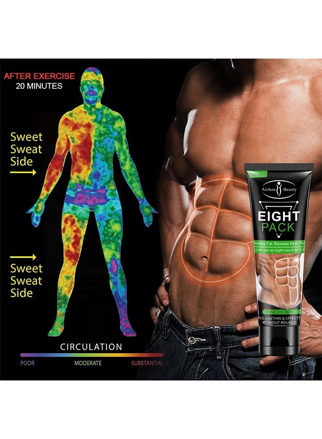 AICHUN Abdominal Muscle Cream, Slimming Fat Burning Cream For Belly, Waist And Buttocks, Slimming Cream That Burns Fat And Moisturizing Firming And Slimming Goodbye Cellulite, Sweat Cream For Men - Image 3