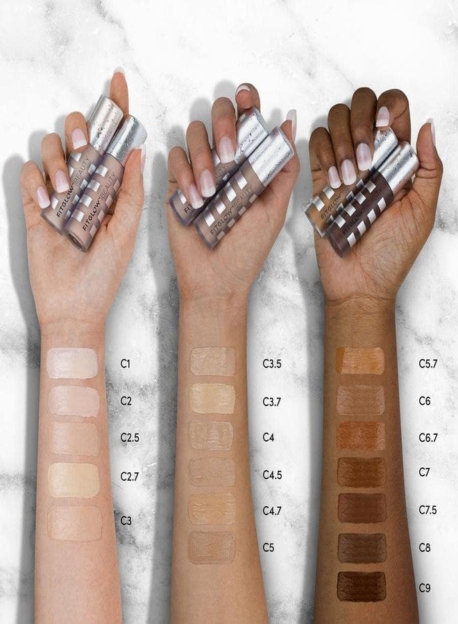 Fitglow Beauty Conceal+ | Vegan Full Coverage Concealer Skincare with Vitamin K + Green Tea | Corrects Dark Circles, Blemishes & Redness | Non-Creasing, Natural Finish | C1-6g - Image 5