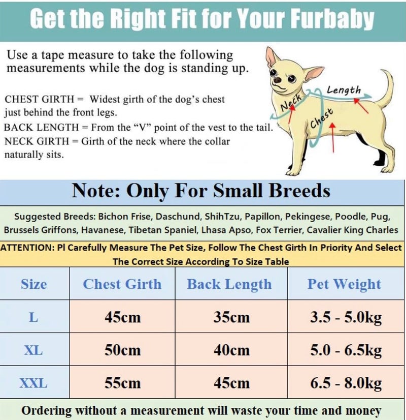 KUTKUT Small Dog Girl Stripe Dress for Puppy Clothes Female Princess Tutu Frock Skirt Summer Shirt for Shihtzu, Maltese Cat Pet Apparel Outfits (Size: L, Chest: 45cm, Length: 35cm) - Image 4