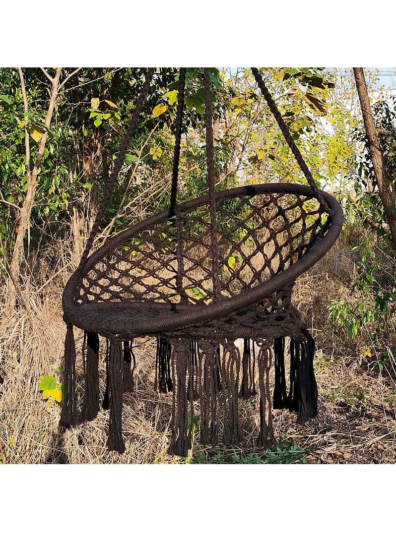 DubaiGallery Round Hammock Swing Chair Black  - Image 3