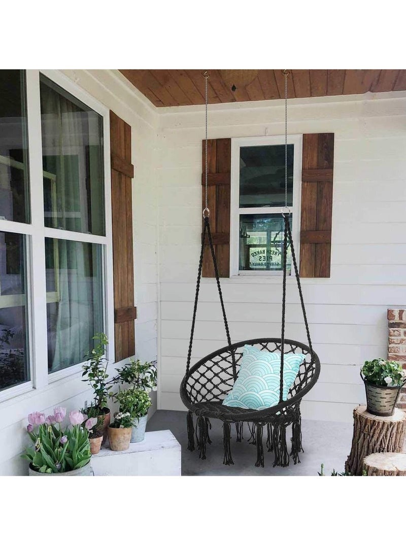 DubaiGallery Round Hammock Swing Chair Black  - Image 1