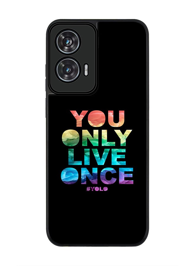 Stylizedd For Motorola Edge 50 Fusion 5G Case,Slim fit Camera Protection, Shockproof Thin Phone cover  - YOLO - Image 1